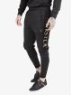 Sik Silk Sweat Pant Fitted Panel black