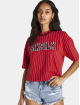 Sik Silk T-Shirt Baseball Stripe red