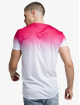 Sik Silk T-Shirty High Fade Embroidery Gym pink