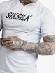 Sik Silk T-Shirty Marble Stretch Sports szary