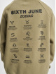 Sixth June Hupparit Oversized Zodiac Signs khakiruskea