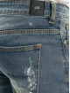 Sixth June Slim Fit Jeans Destroyed Washed modrá
