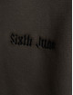 Sixth June Sweat capuche Quote Embroidered noir