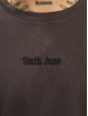 Sixth June t-shirt Quote Embroidered zwart