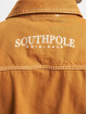 Southpole Denim Jacket Script Cotton brown