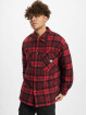 Southpole Kurtki przejściowe Flannel Quilted Shirt czerwony
