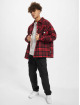 Southpole Kurtki przejściowe Flannel Quilted Shirt czerwony