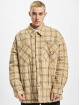 Southpole Lightweight Jacket Flannel Quilted Shirt beige