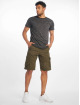 Southpole Shorts Belted Cargo Ripstop oliv