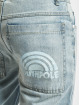 Southpole Slim Fit Jeans Spray Logo Denim Slim Fit blå