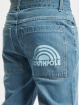 Southpole Slim Fit Jeans Spray Logo Denim Slim Fit modrý