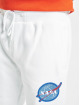 Southpole Spodnie do joggingu Nasa Insignia Logo bialy