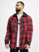 Southpole Veste mi-saison légère Check Flannel Sherpa rouge