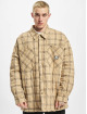 Southpole Zomerjas Flannel Quilted Shirt beige