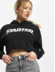 Starter Sweat capuche Ladies Cropped noir