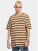 Starter T-Shirt Look For The Star Striped Oversize beige
