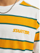 Starter T-shirt Logo Striped bianco