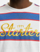 Starter t-shirt Script Stripe wit