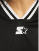 Starter t-shirt Ladies Cropped Mesh Jersey zwart
