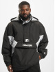 Starter Zomerjas Colorblock Halfzip zwart