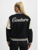 The Couture Club Bomber Oversized Felt Panelled noir
