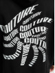 The Couture Club Hoodie Distorted Circle Print Layered svart