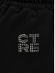The Couture Club Sweat Pant Rhinestone Ctre Logo Joggers black
