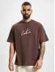 The Couture Club T-shirt Puff Print Signature marrone