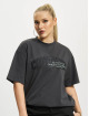 The Couture Club T-shirt Embroidered Overlayed Oversize svart