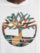 Timberland Camiseta Camo Tree Logo blanco