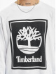 Timberland Camiseta de manga larga Stack Logo blanco