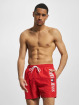 Tommy Jeans Badshorts Medium Drawstring röd