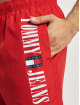 Tommy Jeans Badshorts Medium Drawstring röd