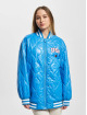 Tommy Jeans Bomberjacke Shiny Oversized Quilt blau
