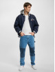 Tommy Jeans Bomberjacke Graphic Satin blau