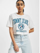 Tommy Jeans Camiseta Super Crop College Logo beis