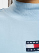 Tommy Jeans Camiseta de manga larga Badge Mock Crop azul