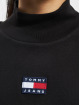 Tommy Jeans Camiseta de manga larga Badge Mock Crop negro