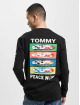 Tommy Jeans Camiseta de manga larga Mono Positivity negro