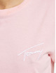 Tommy Jeans Camiseta Signature fucsia
