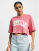 Tommy Jeans Camiseta Oversized Crop College rosa