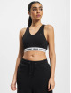 Tommy Jeans Hihattomat paidat Super V-Logo Waistband Crop musta