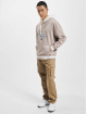 Tommy Jeans Hoodie Relaxed Tartan Layer beige