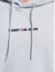 Tommy Jeans Hoodie Straight Logo grey