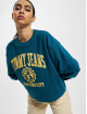 Tommy Jeans Jersey Crop College Logo turquesa