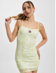 Tommy Jeans jurk Psychedelic Mesh groen