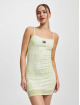 Tommy Jeans jurk Psychedelic Mesh groen