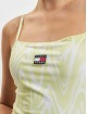 Tommy Jeans jurk Psychedelic Mesh groen