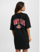 Tommy Jeans jurk Ovs Varsity Prep Tee zwart