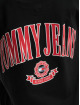 Tommy Jeans jurk Ovs Varsity Prep Tee zwart